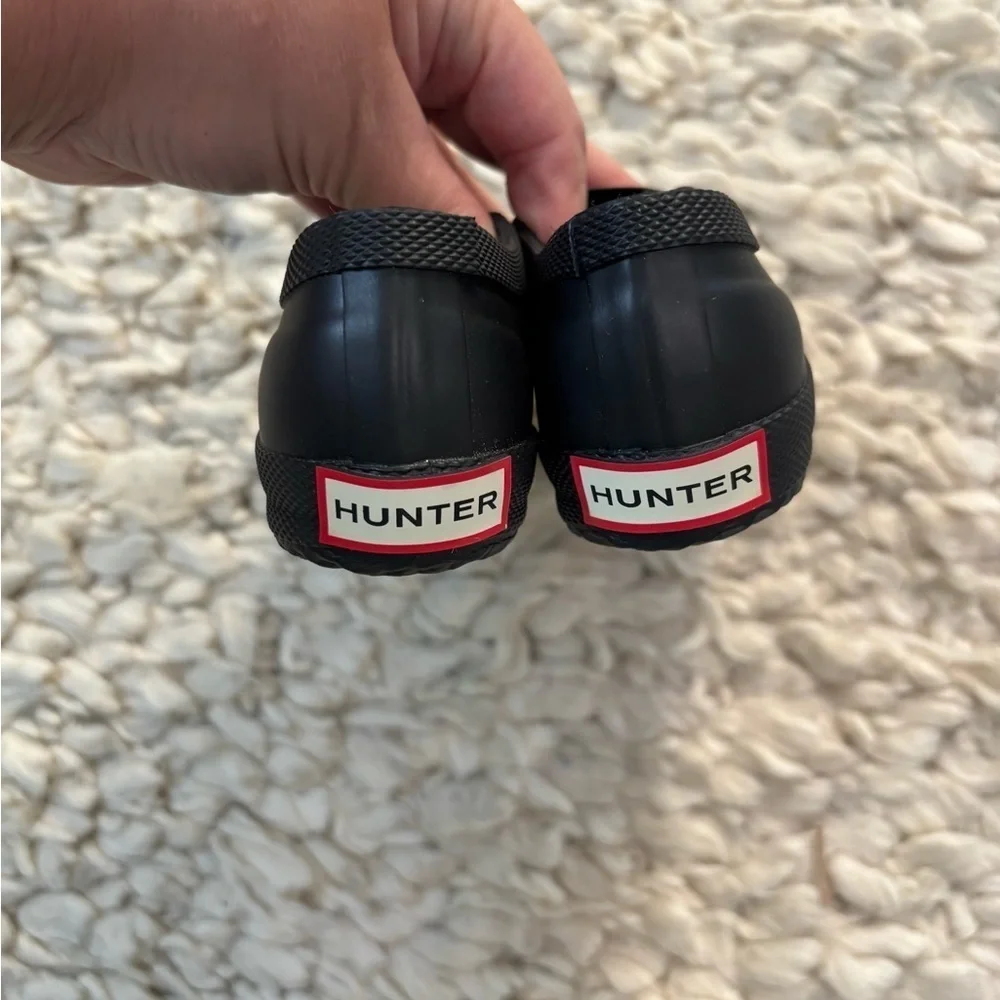 Hunter Kids Black Slip-On Shoes